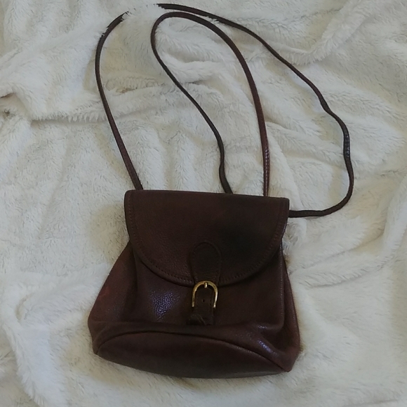 Vintage GAP Leather Crossbody Purse - Picture 1 of 7